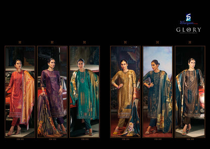 Glory Sargam Prints Velvet Suits