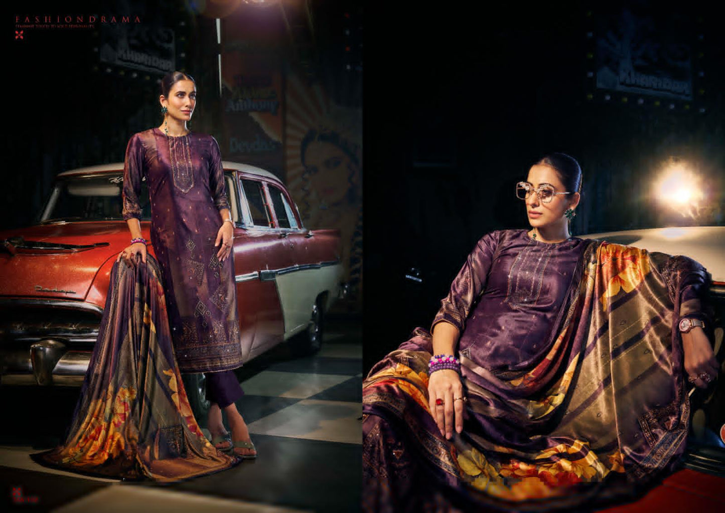 Glory Sargam Prints Velvet Suits