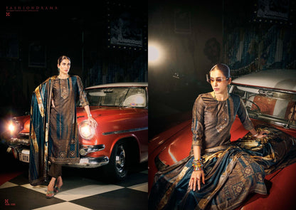 Glory Sargam Prints Velvet Suits