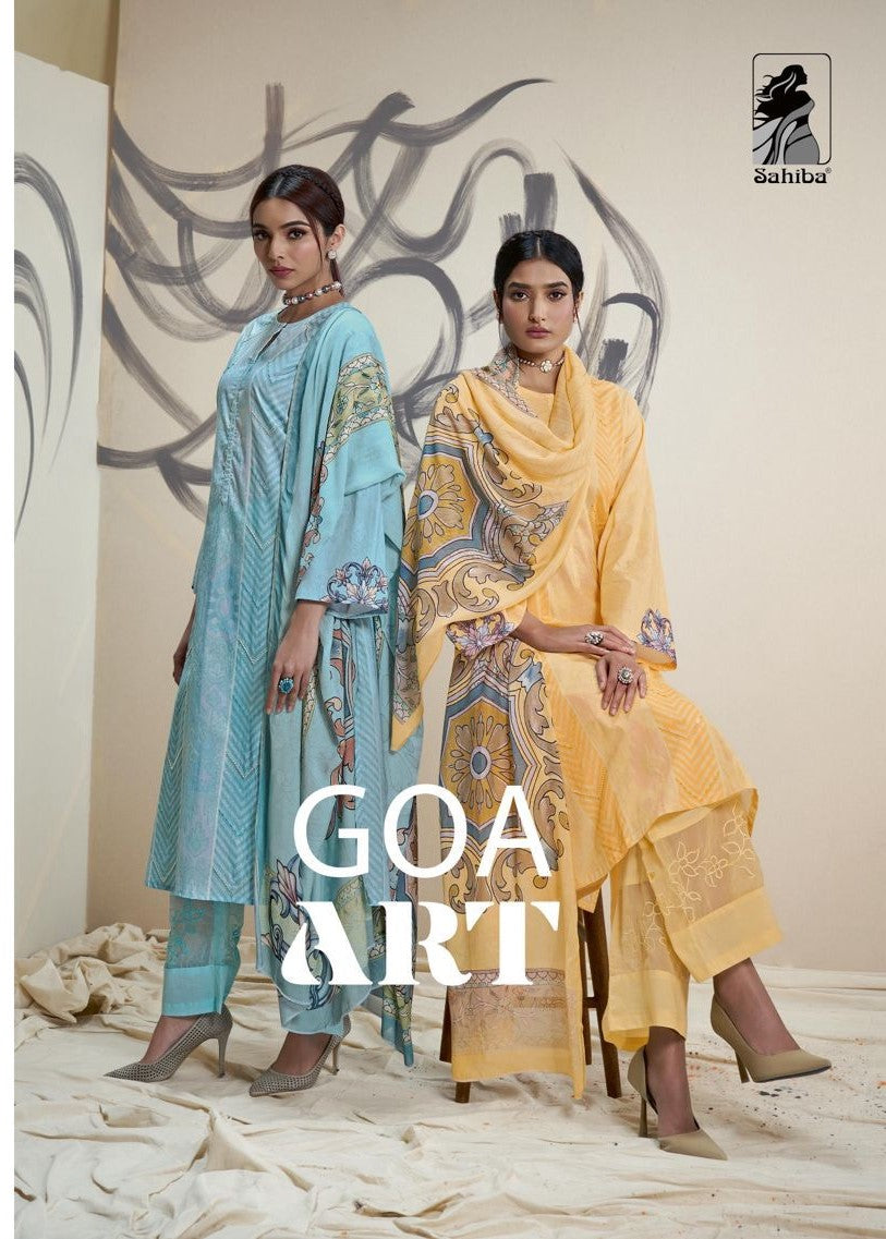 Goa Art Sahiba Cotton Pant Style Suits