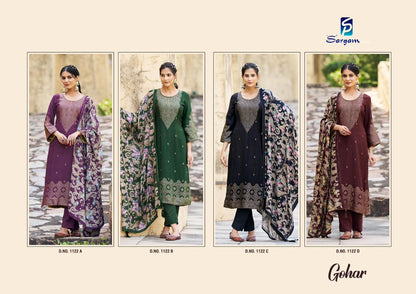 Gohar 1122 Sargam Prints Pashmina Suits