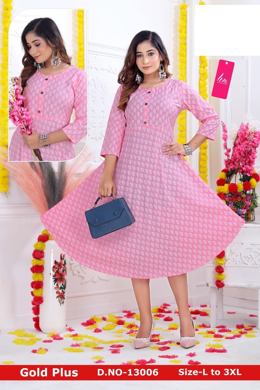 Gold Plus-0901 Zoya Rayon Anarkali Kurtis