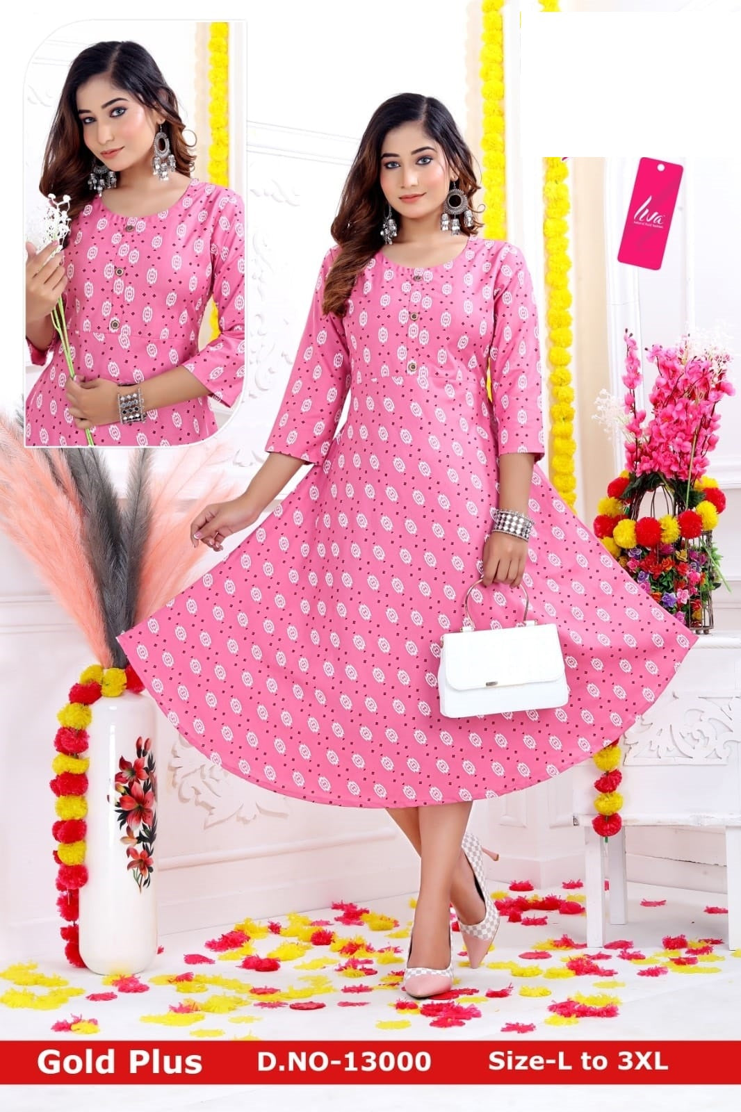 Gold Plus-0901 Zoya Rayon Anarkali Kurtis