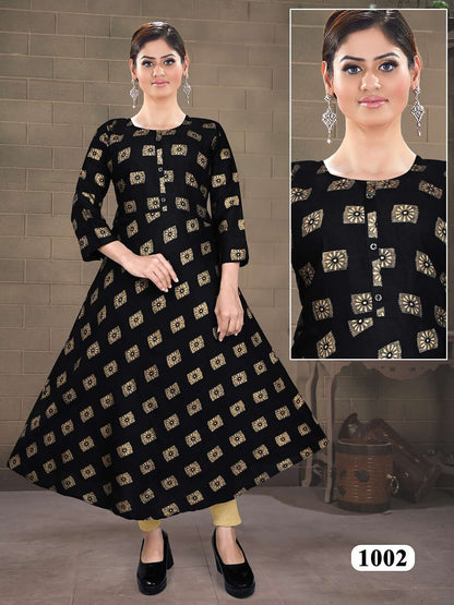 Gold Vol 5 Kavinay Two Tone Anarkali Kurtis