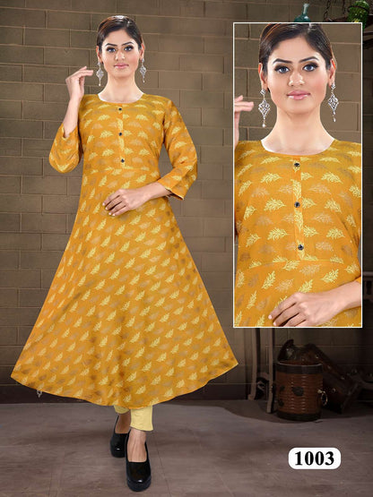 Gold Vol 5 Kavinay Two Tone Anarkali Kurtis