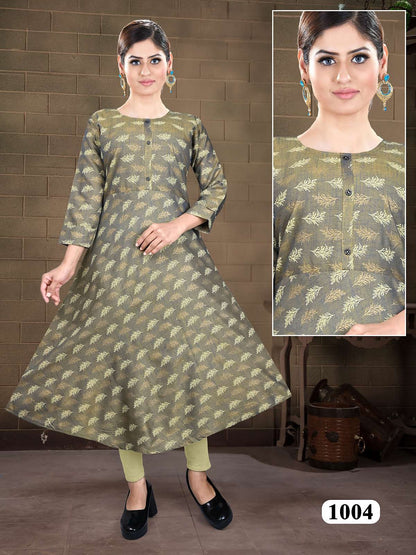 Gold Vol 5 Kavinay Two Tone Anarkali Kurtis