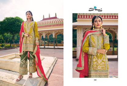 Gold Your Choice Chinon Pakistani Readymade Suits