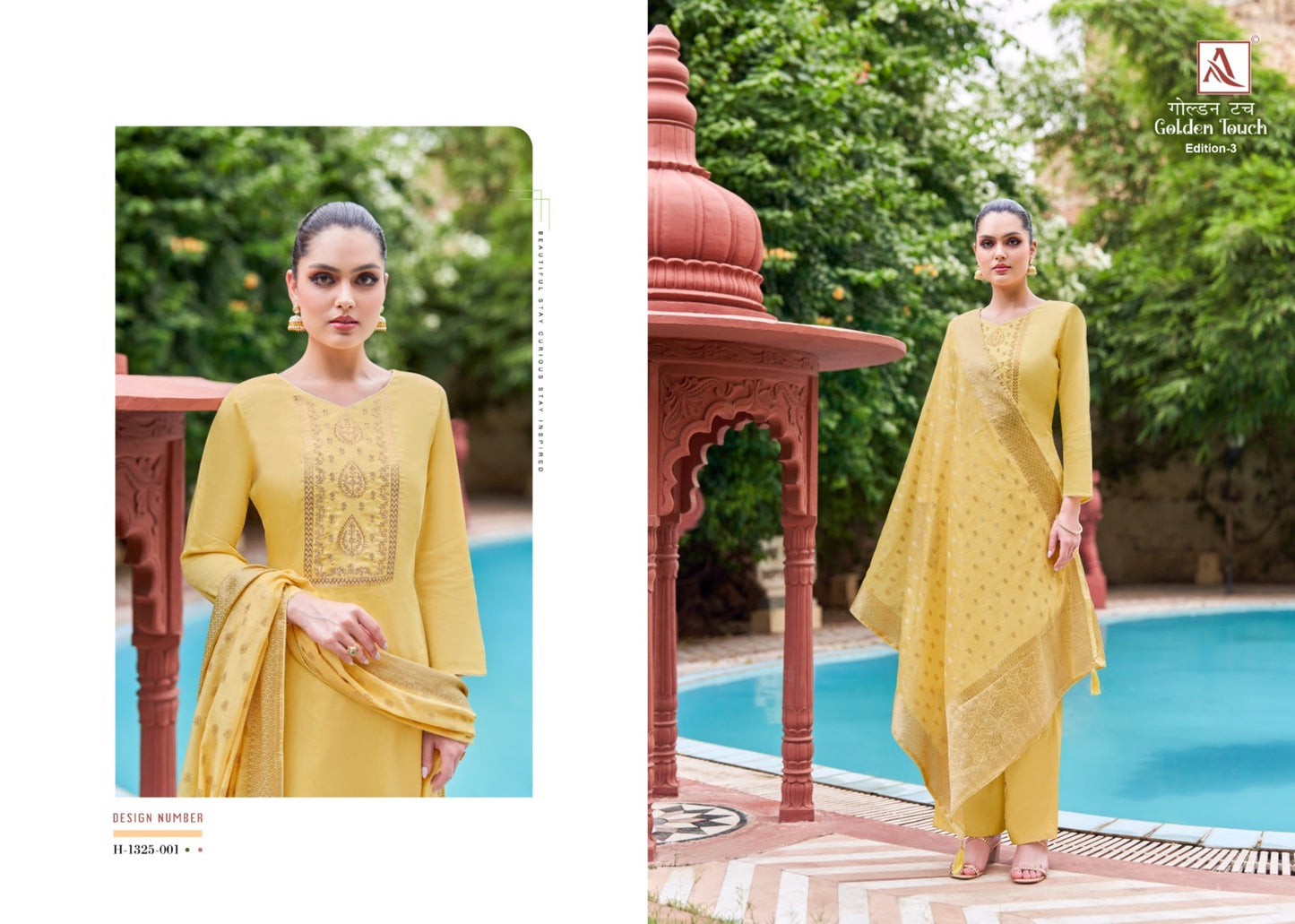 Golden Touch Edition 3 Alok Jaam Cotton Pant Style Suits