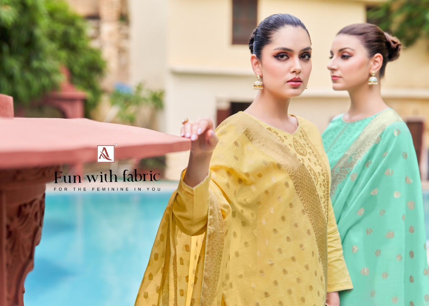 Golden Touch Edition 3 Alok Jaam Cotton Pant Style Suits