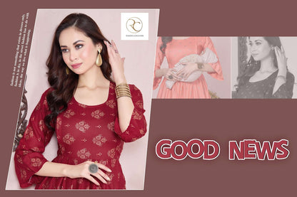 Good News Ramdev Creation Rayon Feeding Kurtis