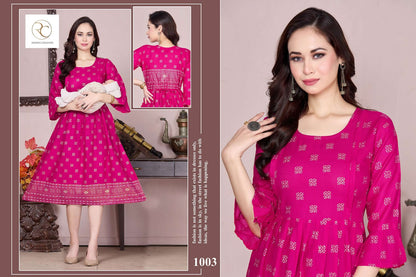 Good News Ramdev Creation Rayon Feeding Kurtis