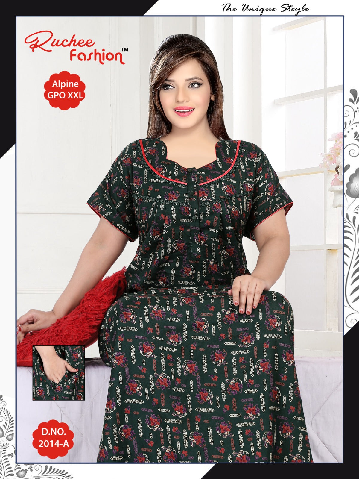 Gpo Xxl 2911 Ruchee Fashion Night Gowns