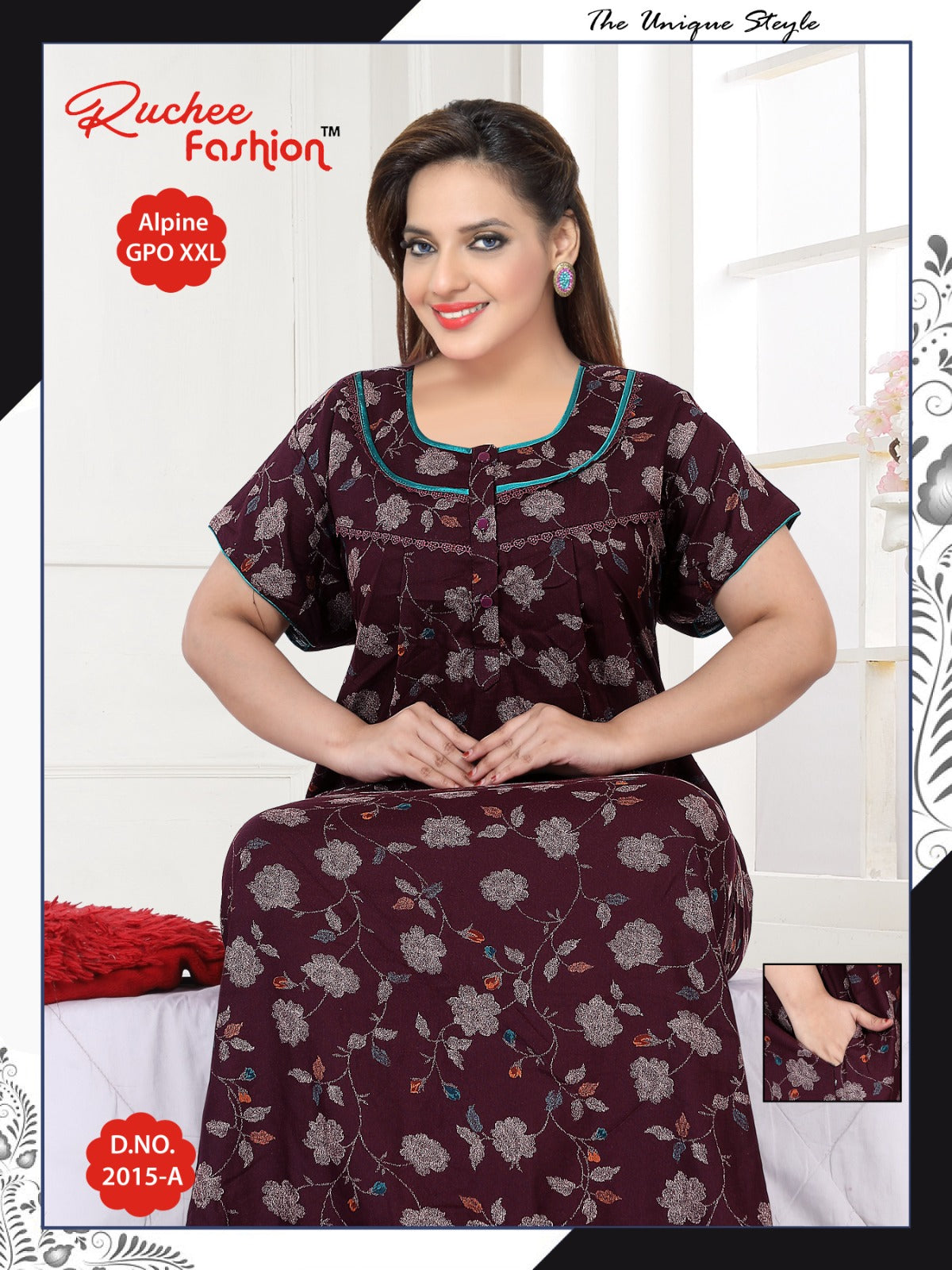 Gpo Xxl 2911 Ruchee Fashion Night Gowns