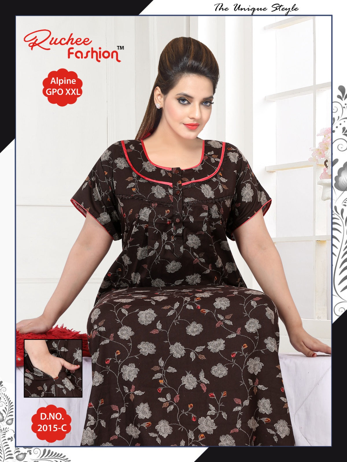 Gpo Xxl 2911 Ruchee Fashion Night Gowns