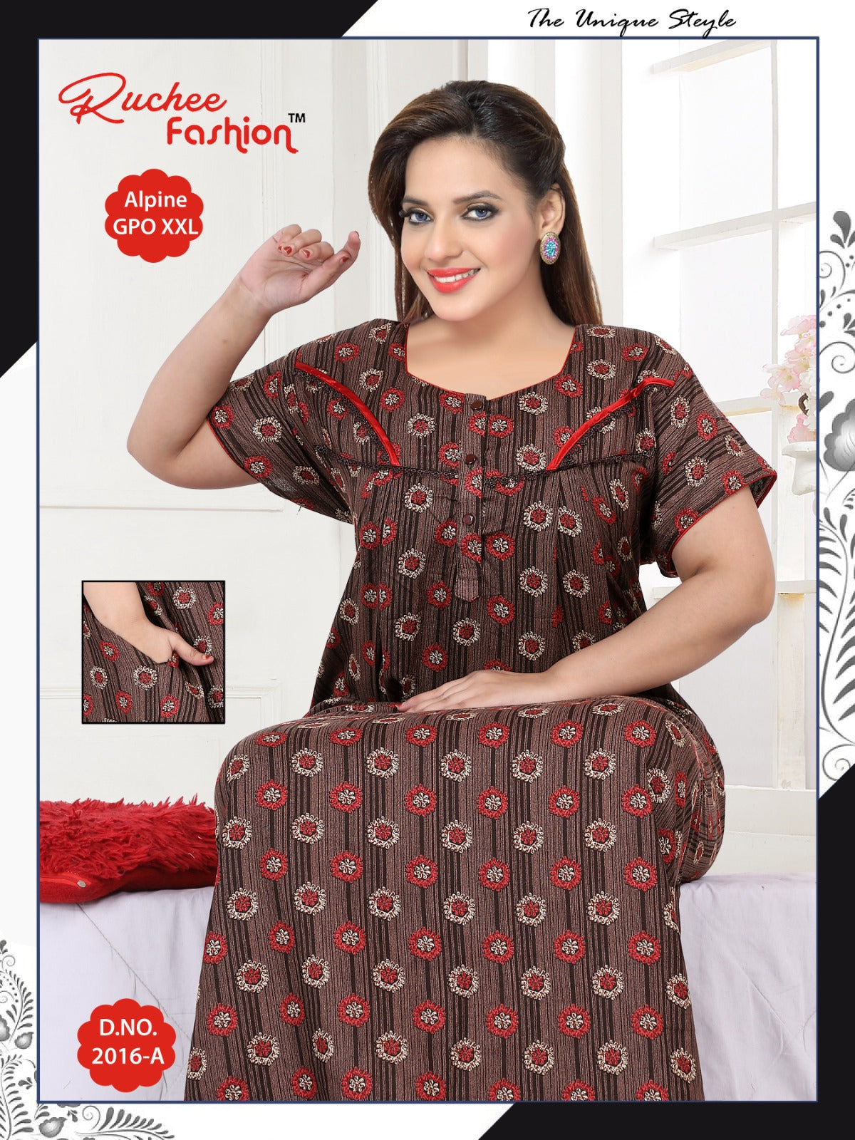 Gpo Xxl 2911 Ruchee Fashion Night Gowns