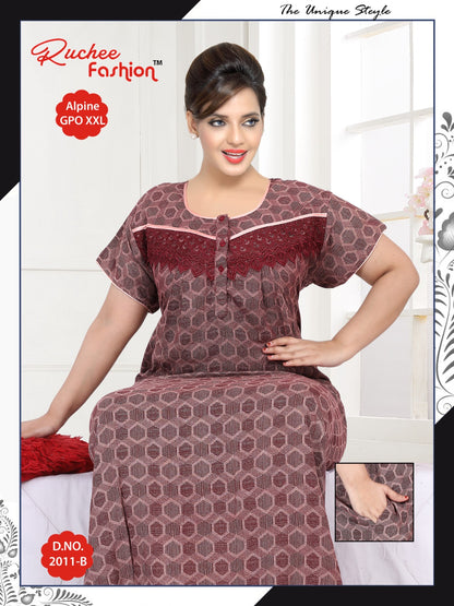 Gpo Xxl 2911 Ruchee Fashion Night Gowns