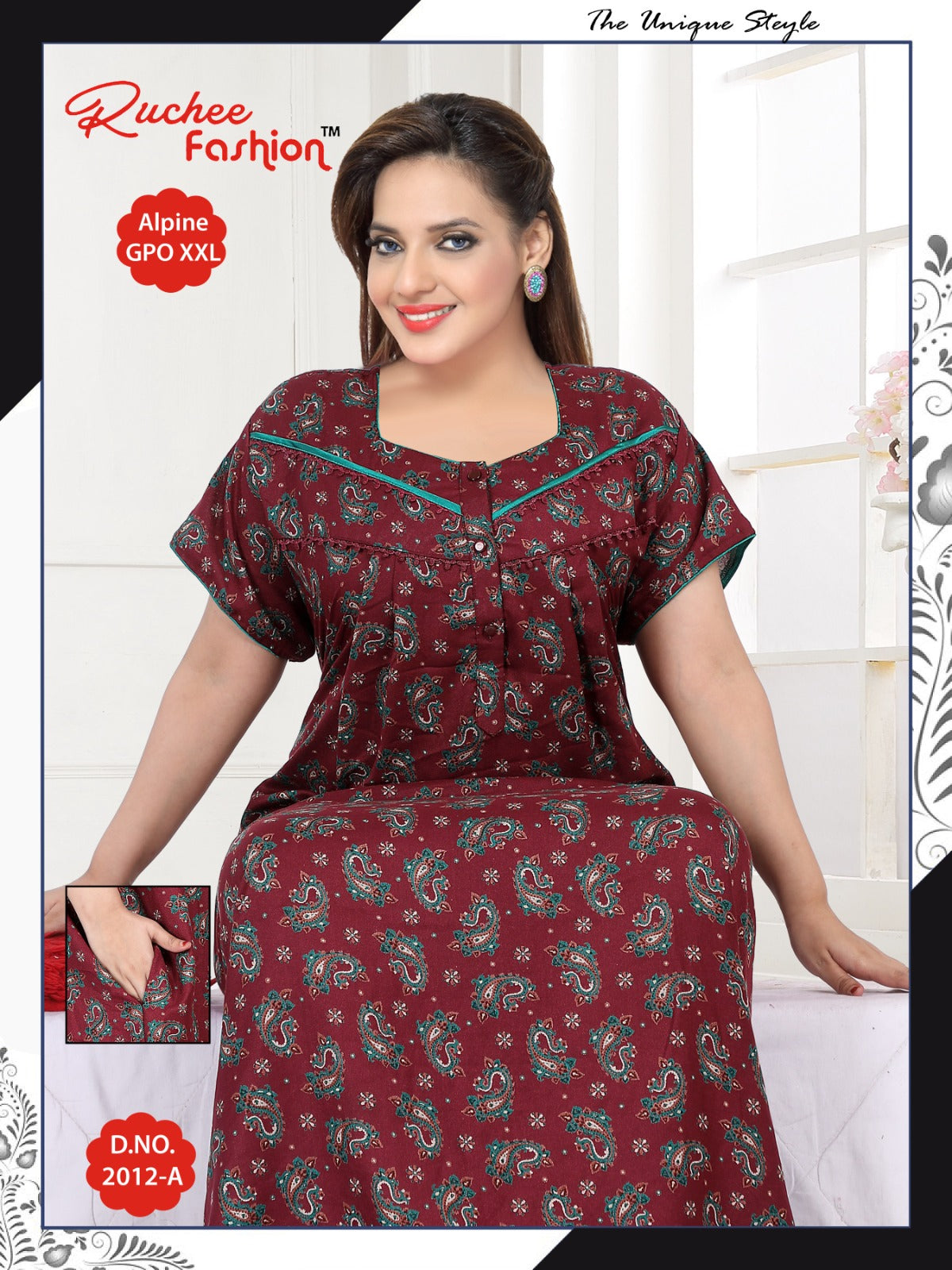 Gpo Xxl 2911 Ruchee Fashion Night Gowns