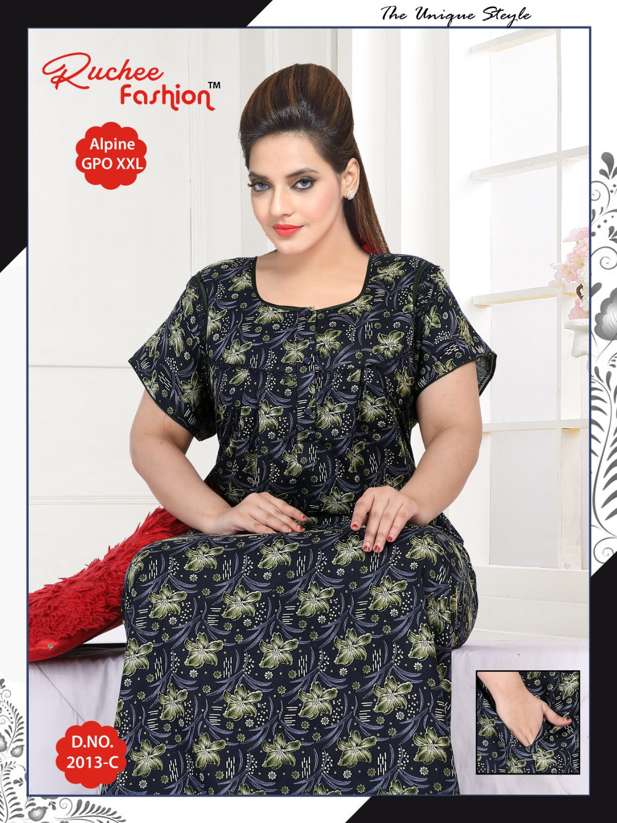 Gpo Xxl 2911 Ruchee Fashion Night Gowns