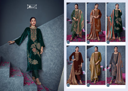 Gul A Guldasta Kesar Pashmina Suits