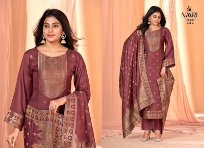 Gul Mohar Naari Pashmina Suits