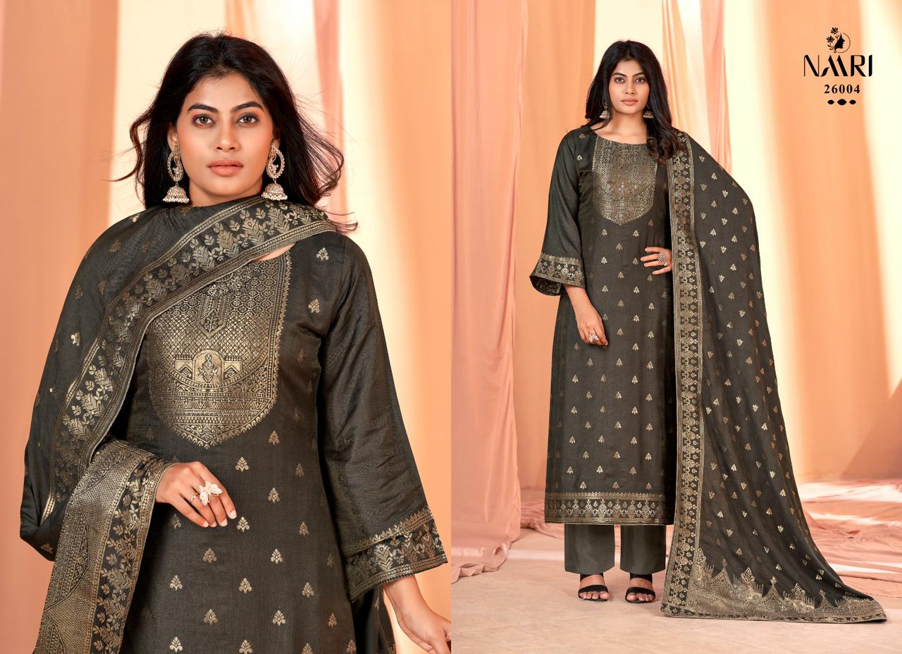 Gul Mohar Naari Pashmina Suits