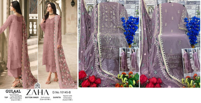 Gulaal Vol 2-10145-Abcd Zaha Georgette Pakistani Patch Work Suits