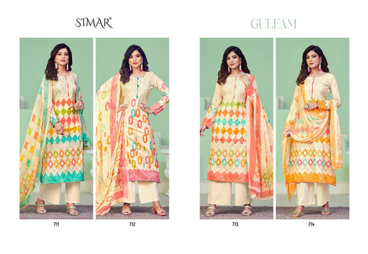 Gulfam Simar Lawn Cotton Plazzo Style Suits