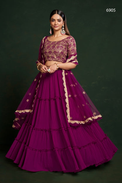 Gulkanya Vol 2 Aahvan Designs Faux Georgette Lehenga Choli