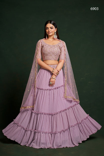 Gulkanya Vol 2 Aahvan Designs Faux Georgette Lehenga Choli