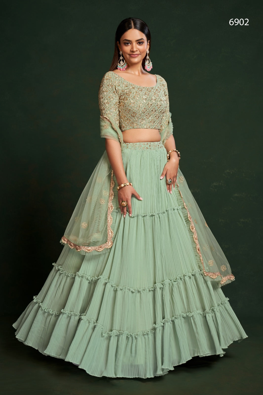 Gulkanya Vol 2 Aahvan Designs Faux Georgette Lehenga Choli