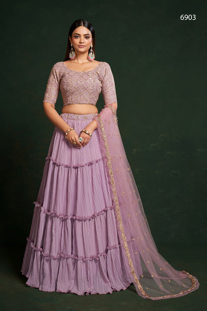 Gulkanya Vol 2 Aahvan Designs Faux Georgette Lehenga Choli