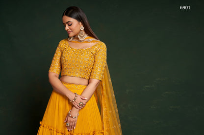 Gulkanya Vol 2 Aahvan Designs Faux Georgette Lehenga Choli