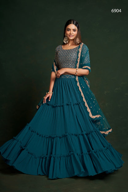 Gulkanya Vol 2 Aahvan Designs Faux Georgette Lehenga Choli