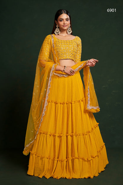 Gulkanya Vol 2 Aahvan Designs Faux Georgette Lehenga Choli