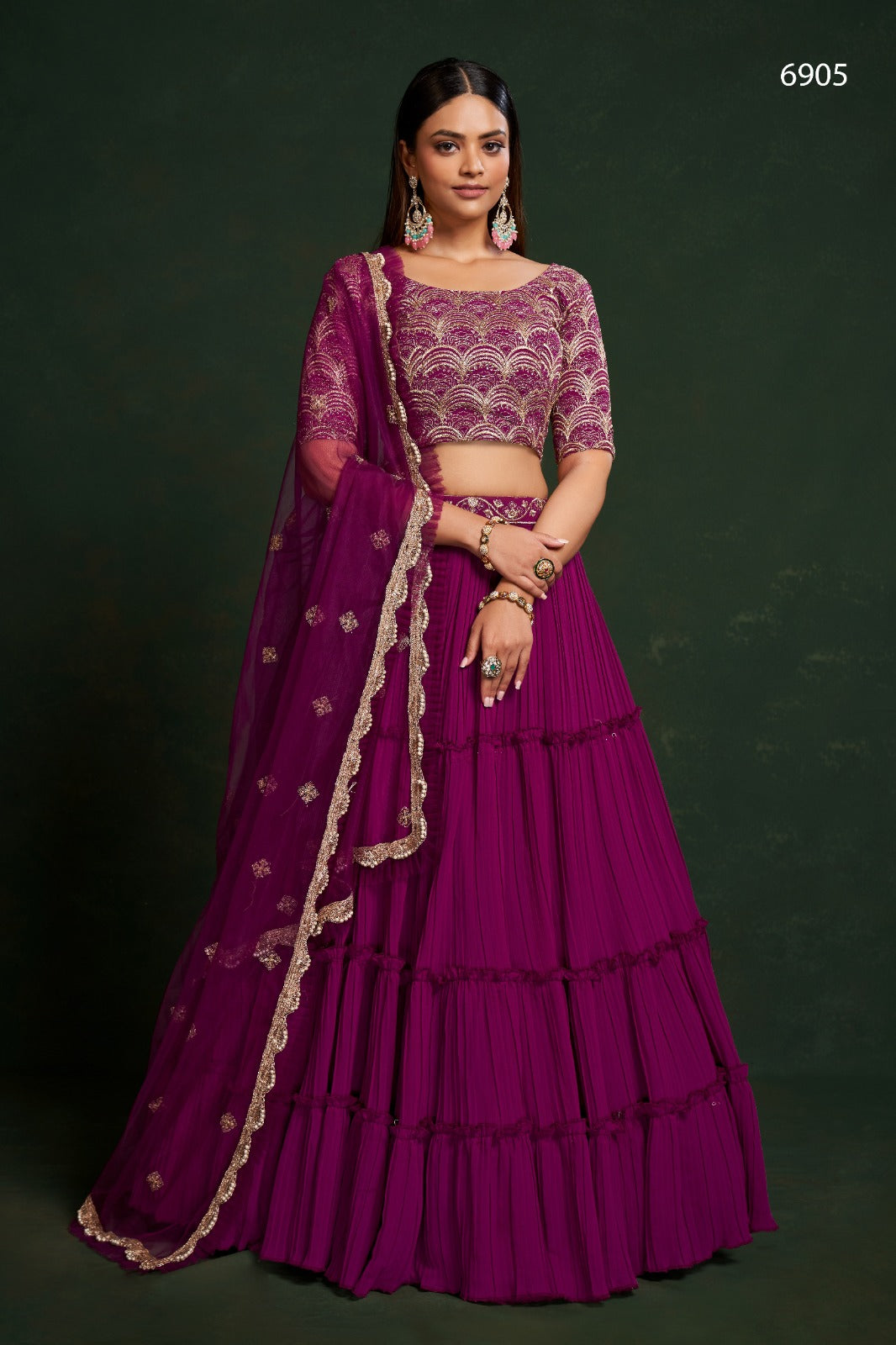 Gulkanya Vol 2 Aahvan Designs Faux Georgette Lehenga Choli