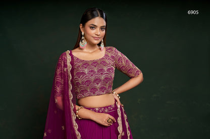 Gulkanya Vol 2 Aahvan Designs Faux Georgette Lehenga Choli