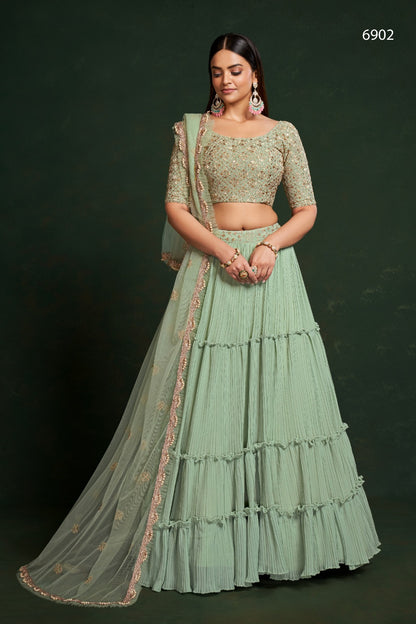 Gulkanya Vol 2 Aahvan Designs Faux Georgette Lehenga Choli