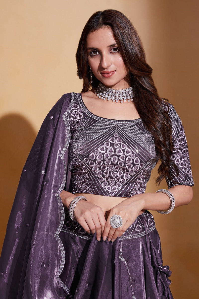 Gulkanya Vol 3 Aahvan Designs Organza Lehenga Choli