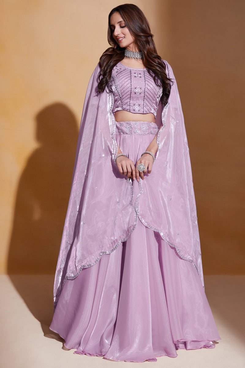 Gulkanya Vol 3 Aahvan Designs Organza Lehenga Choli
