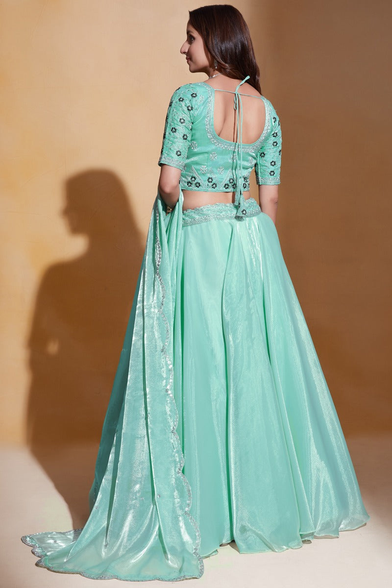 Gulkanya Vol 3 Aahvan Designs Organza Lehenga Choli