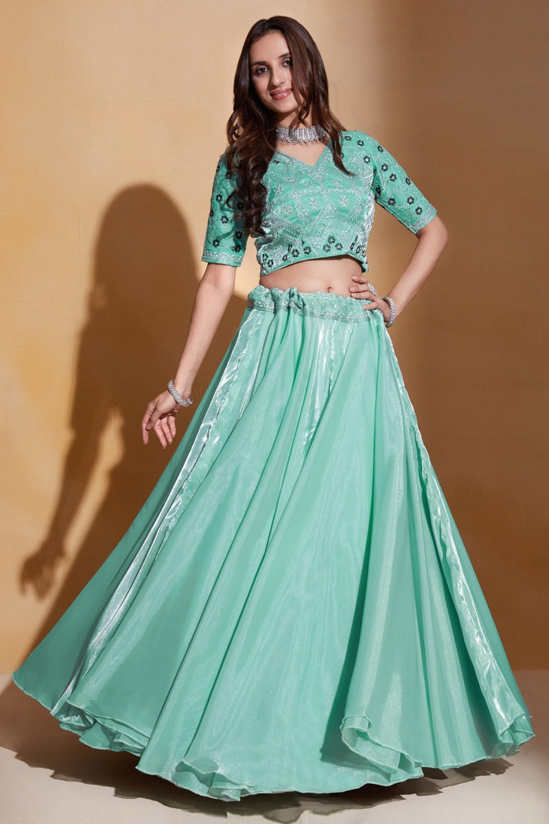 Gulkanya Vol 3 Aahvan Designs Organza Lehenga Choli