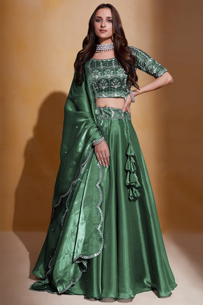 Gulkanya Vol 3 Aahvan Designs Organza Lehenga Choli