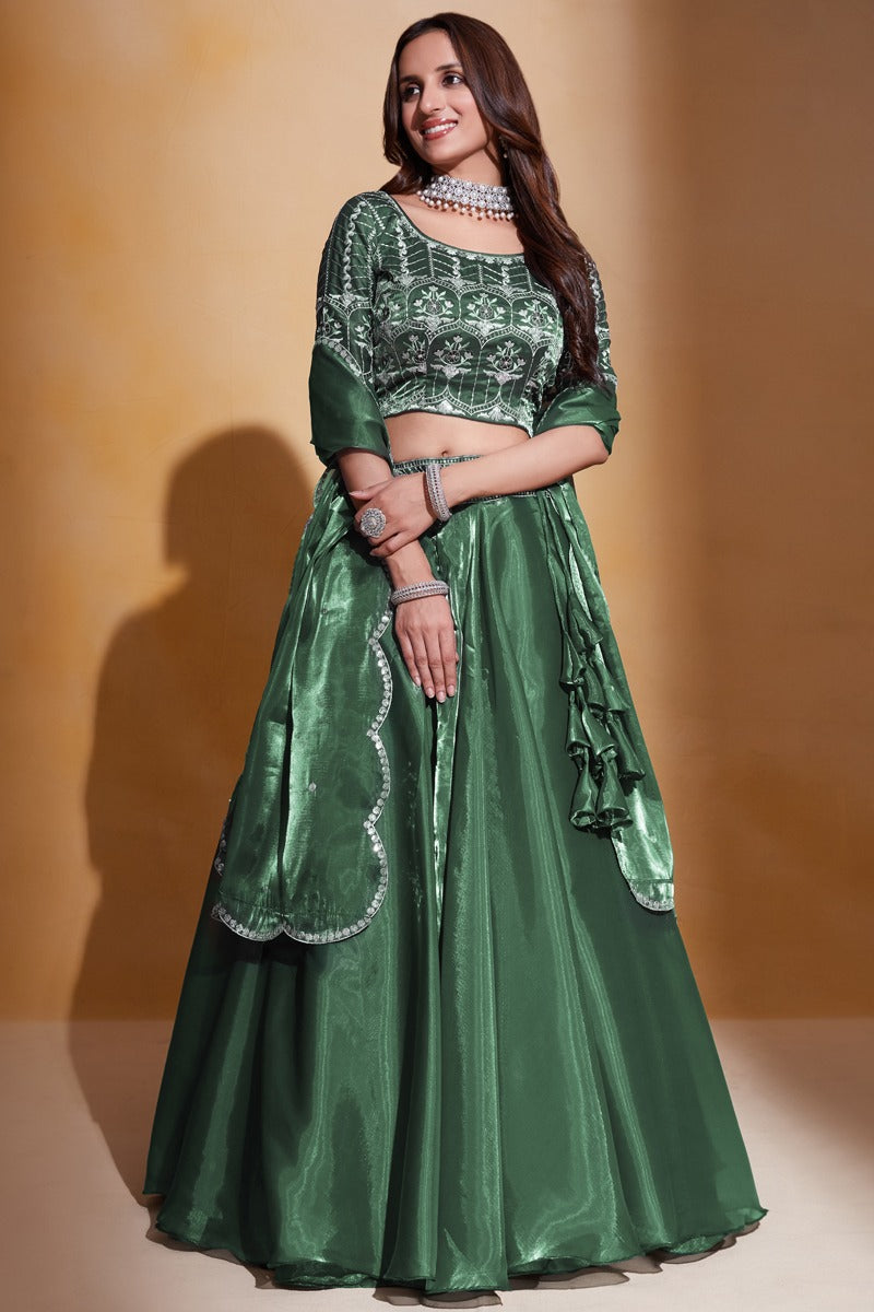 Gulkanya Vol 3 Aahvan Designs Organza Lehenga Choli