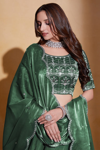 Gulkanya Vol 3 Aahvan Designs Organza Lehenga Choli
