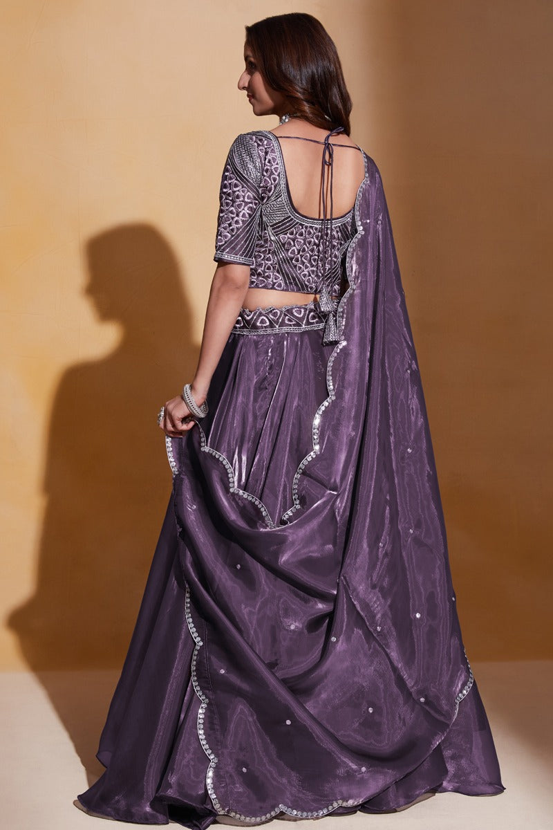 Gulkanya Vol 3 Aahvan Designs Organza Lehenga Choli