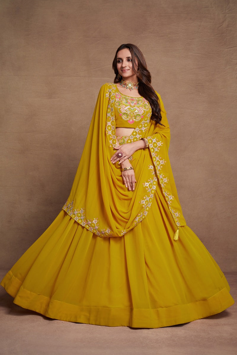 Gulkanya Vol 4 Aahvan Designs Georgette Lehenga Choli