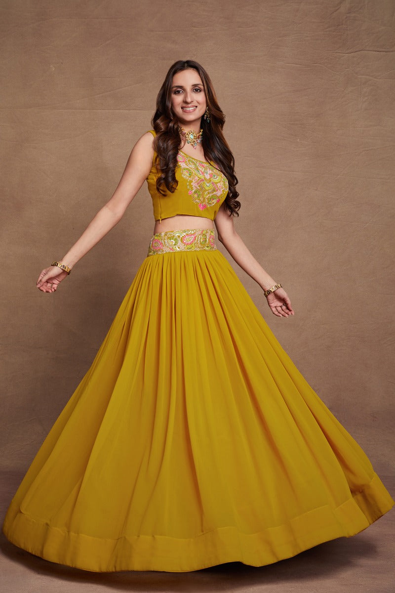 Gulkanya Vol 4 Aahvan Designs Georgette Lehenga Choli