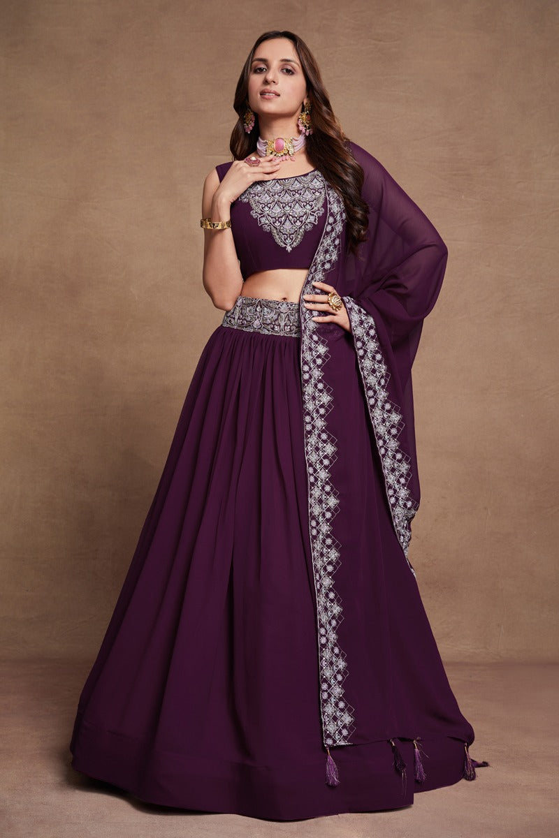 Gulkanya Vol 4 Aahvan Designs Georgette Lehenga Choli