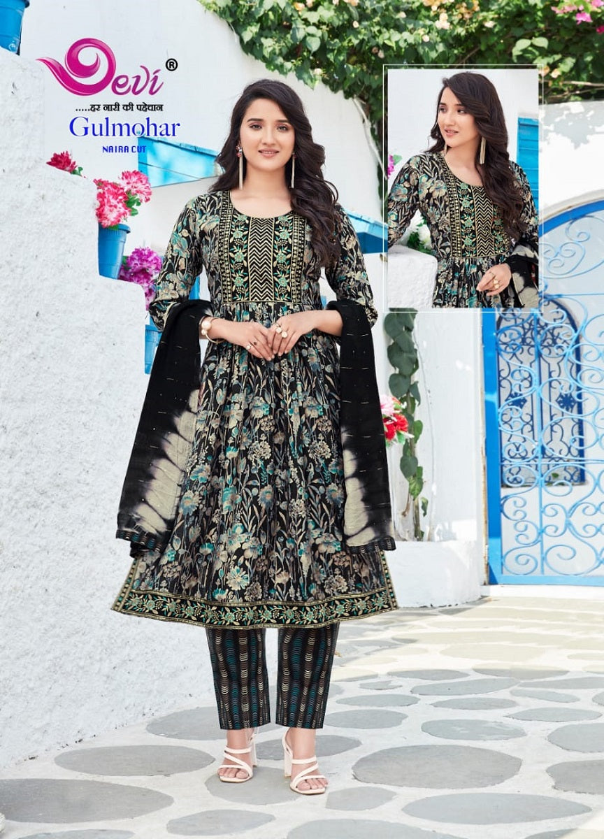 Gulmohar Vol 2 Devi Muslin Readymade Pant Style Suits