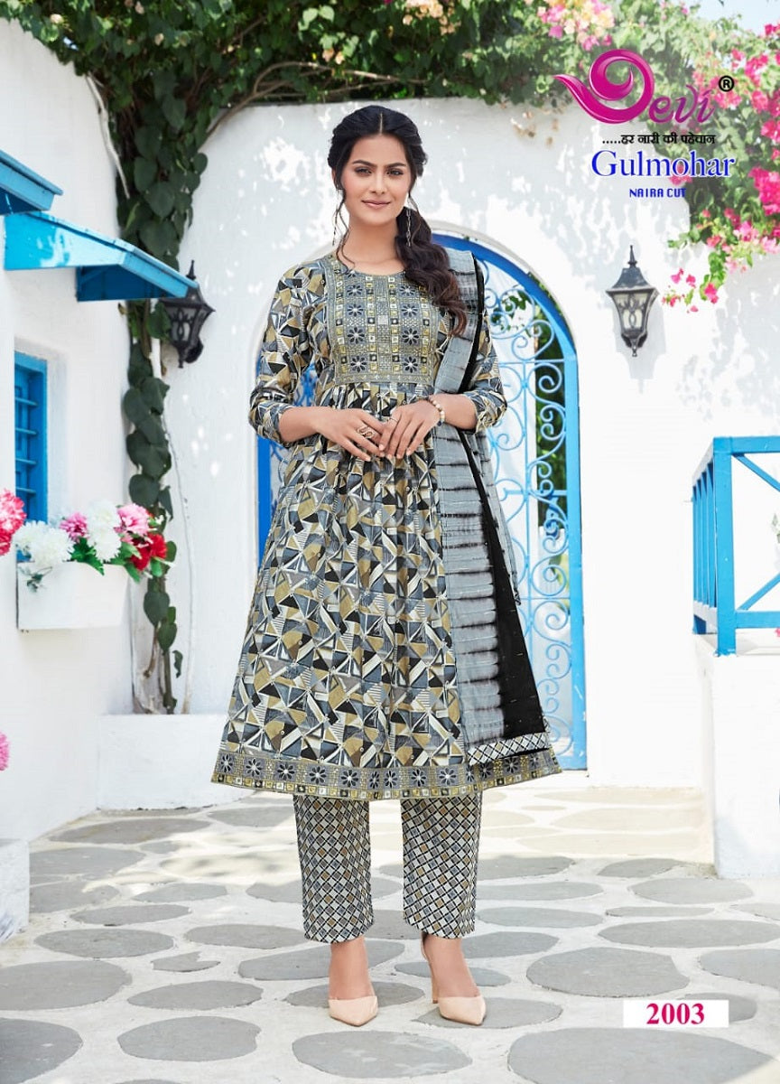 Gulmohar Vol 2 Devi Muslin Readymade Pant Style Suits